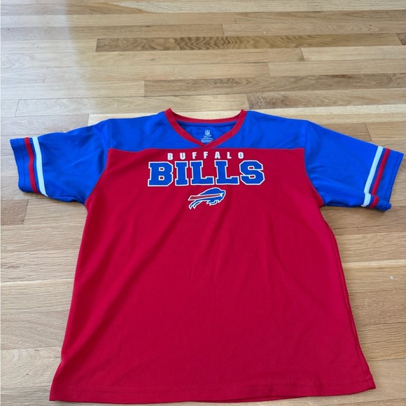 NFL Team Apparel Buffalo Bills Youth XL (14/16) Jersey Style T-Shirt Red Blue - Picture 3 of 7